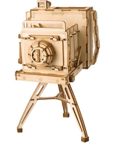 Ξύλινο 3D παζλ Robo Time 142 κομμάτια - Vintage κάμερα - 1